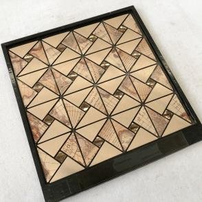 Gold Triangle Metal Mosaic Tile CM-MT-083 mosaic tile