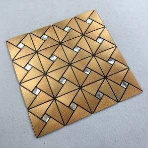 Gold Triangle Metal Mosaic Tile CM-MT-084 mosaic tile