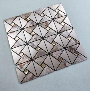 Silver Triangle Metal Mosaic Tile CM-MT-088 mosaic tile