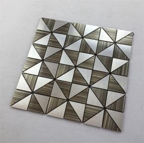 Silver White Triangle Metal Mosaic Tile mosaic tile