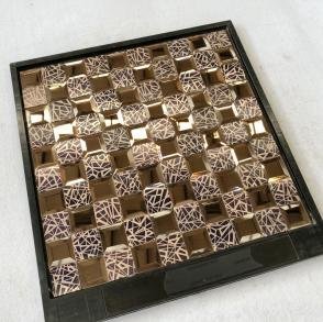 Bronze Ornamental Metal Mosaic Tile CM-MT-114 mosaic tile