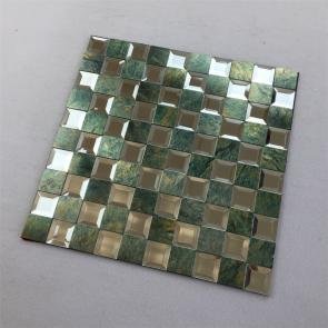 Green Square Metal Mosaic Tile mosaic tile
