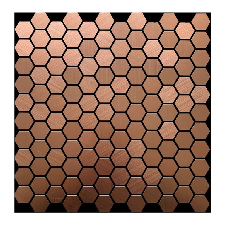 Rose Gold Hexagon Metal Mosaic Tile mosaic tile