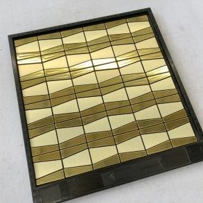 Gold Strip Metal Mosaic Tile mosaic tile