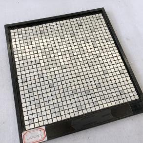 Silver White Square Metal Mosaic Tile CM-MT-176 mosaic tile