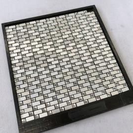 Silver Grey Square Metal Mosaic Tile CM-MT-183 mosaic tile