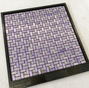 Purple Square Metal Mosaic Tile CM-MT-187 mosaic tile
