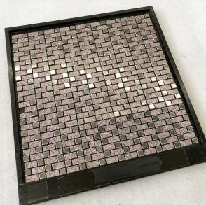 Dark Bronze Square Metal Mosaic Tile mosaic tile