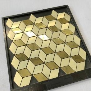 Gold Hexagon Metal Mosaic Tile CM-MT-203 mosaic tile