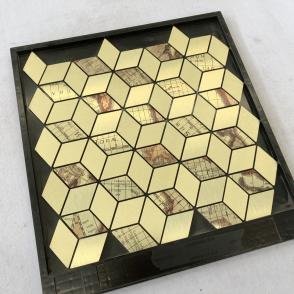 Gold Hexagon Metal Mosaic Tile CM-MT-206 mosaic tile
