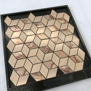 Rose Gold Hexagon Metal Mosaic Tile CM-MT-207 mosaic tile