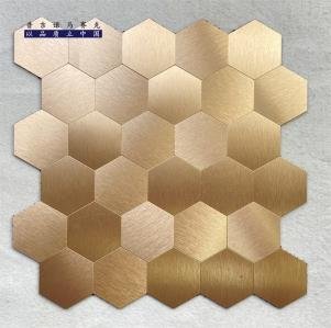 Copper Hexagon Metal Mosaic Tile CM-MT-214 mosaic tile
