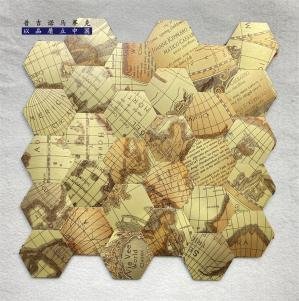Gold Pearl Hexagon Metal Mosaic Tile mosaic tile