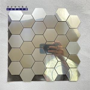 Bronze Grey Hexagon Metal Mosaic Tile CM-MT-241 mosaic tile