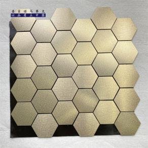 Silver White Hexagon Metal Mosaic Tile CM-MT-246 mosaic tile