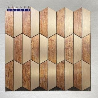 Copper Brown Long Hexagon Metal Mosaic Tile mosaic tile