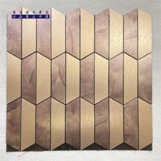 Gold Copper Long Hexagon Metal Mosaic Tile mosaic tile
