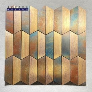 Multi-Tone Pastel Long Hexagon Metal Mosaic Tile CM-MT-308 mosaic tile