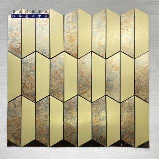 Gold Long Hexagon Metal Mosaic Tile CM-MT-309 mosaic tile