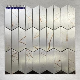Silver White Long Hexagon Metal Mosaic Tile mosaic tile
