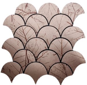 Silver White Fish Scale Metal Mosaic Tile mosaic tile