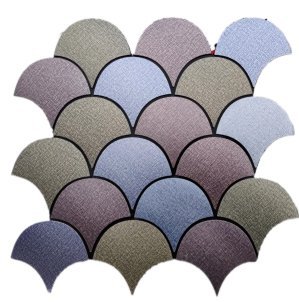 Silver Lilac Fish Scale Metal Mosaic Tile mosaic tile