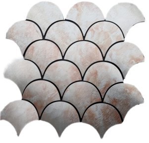 Silver White Fish Scale Metal Mosaic Tile CM-MT-357 mosaic tile