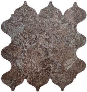 Brown Marble Wavy Metal Mosaic Tile mosaic tile