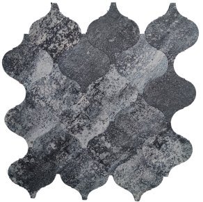 Dark Grey Wavy Metal Mosaic Tile mosaic tile