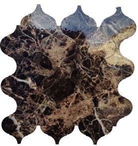 Dark Brown Wavy Metal Mosaic Tile mosaic tile