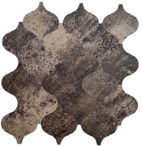 Dark Grey Wavy Metal Mosaic Tile CM-MT-389 mosaic tile