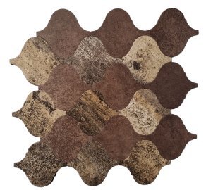Bronze Brown Wavy Metal Mosaic Tile mosaic tile