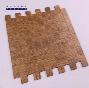 Copper Wood Stepped Metal Mosaic Tile mosaic tile