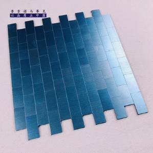 Blue Stepped Metal Mosaic Tile mosaic tile