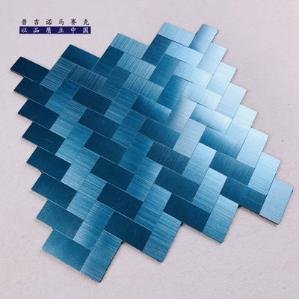 Blue Stepped Metal Mosaic Tile CM-MT-419 mosaic tile