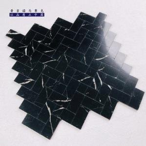 Black Stepped Metal Mosaic Tile mosaic tile
