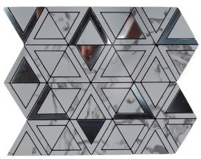 Silver Grey Triangle Metal Mosaic Tile CM-MT-444 mosaic tile
