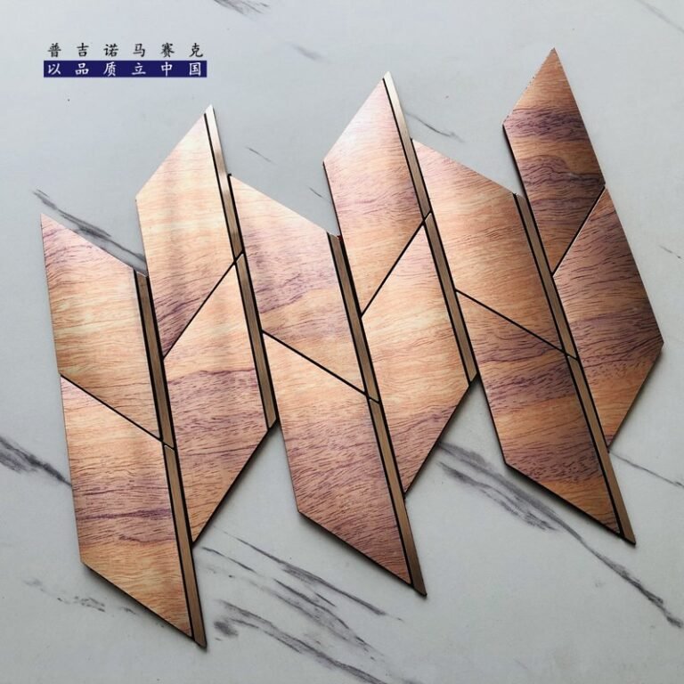 Rose Copper Leaf Metal Mosaic Tile mosaic tile