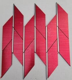 Red Leaf Metal Mosaic Tile mosaic tile