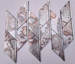 Silver Pearl Leaf Metal Mosaic Tile mosaic tile