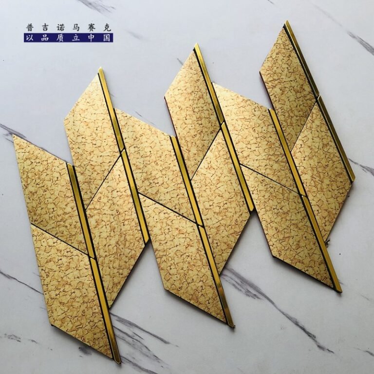 Gold Leaf Metal Mosaic Tile mosaic tile