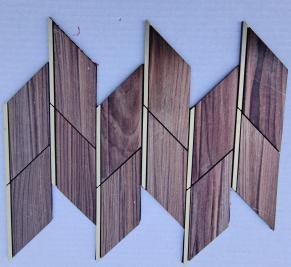 Copper Brown Leaf Metal Mosaic Tile mosaic tile