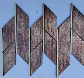 Copper Brown Leaf Metal Mosaic Tile CM-MT-459 mosaic tile