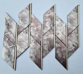 Silver Marble Leaf Metal Mosaic Tile mosaic tile