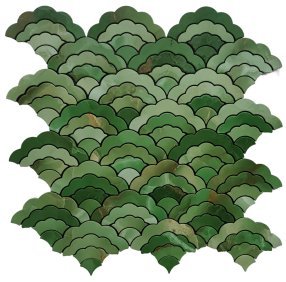 Green Fish Scale Metal Mosaic Tile mosaic tile