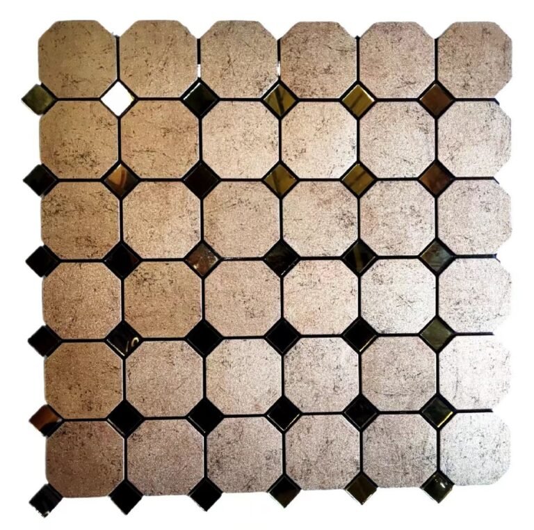 Gold Copper Octagon Metal Mosaic Tile mosaic tile