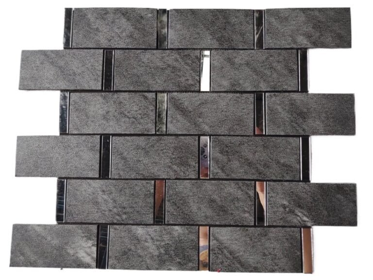 Grey Strip Metal Mosaic Tile mosaic tile