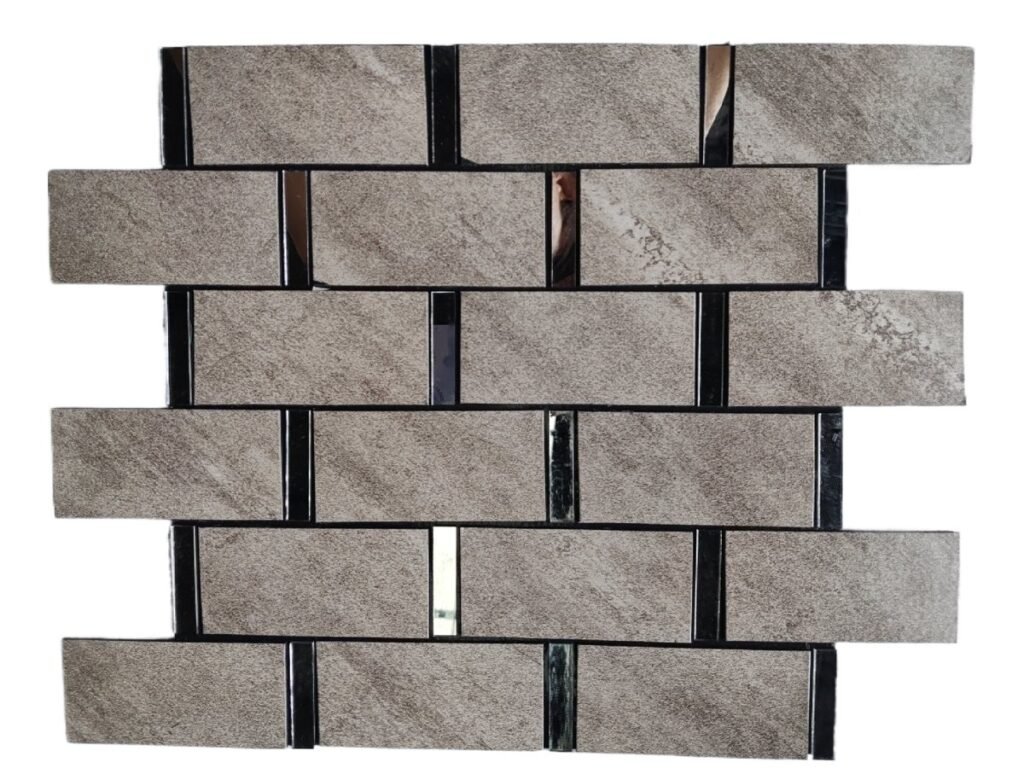 Grey Silver Strip Metal Mosaic Tile mosaic tile