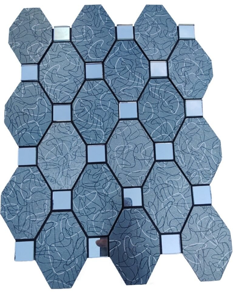 Blue Long Hexagon Metal Mosaic Tile CM-MT-532 mosaic tile