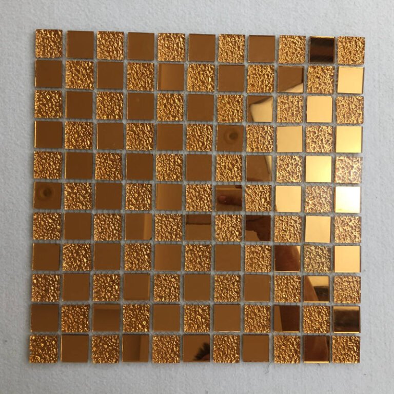 CM-ZQ-002 Copper Mixed Format Self-Adhesive Glass Mosaic Tile mosaic tile